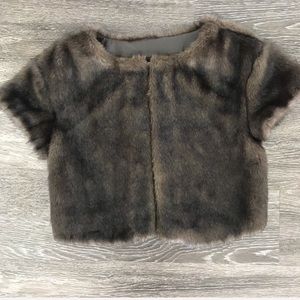 Mango faux fur vest